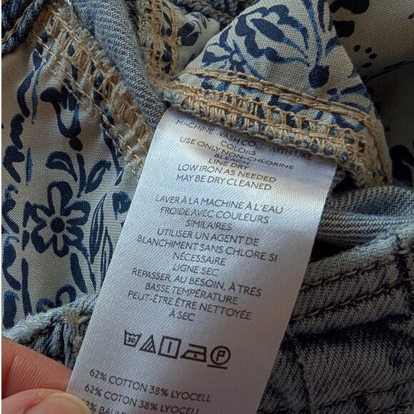 Anthropologie Pilcro Blue Denim Slouchy Trouser Midi Maxi Skirt, size 6 - Picture 8 of 9